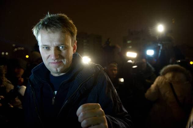 ITAR-TASS: MOSCOW, RUSSIA. DECEMBER 20, 2011. Russian protest blogger Alexei Navalny, a key figure in the rallies after Russia s disputed parliamentary elections, has been released from jail after serving 15 days for obstructing police.  premiumd RE0F4F71