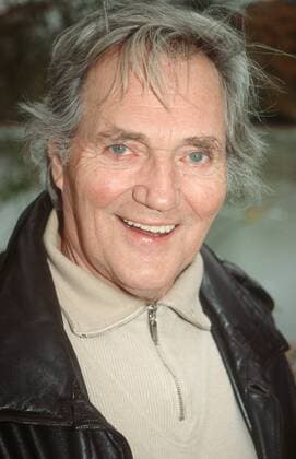 Harald Leipnitz 11 95 kri Mann Fernsehen TV Schauspiel Theater leger Lederjacke Shirt grauhaarig hoch Portrait lächelnd