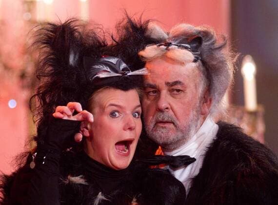 Friseur Udo Walz und Comedian Mirja Boes (GER) - Livesendung Preisverleihung Die Krone der Volksmusik aus der Stadthalle Chemnitz - 7.01.2012