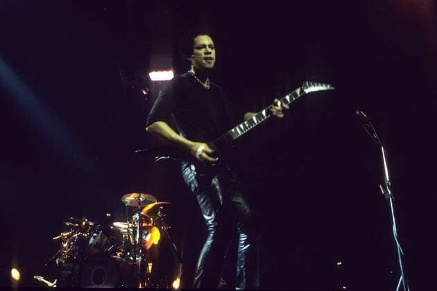 Metallica Konzert der Poor Touring Me - European Tour 1996 in der Nürnberger Frankenhalle Lars Ulrich, Kirk Hammett (Metallica)