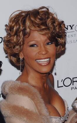 Singer Whitney Houston died at the Beverly Hilton in Los Angeles on February 11, 2012 it was announced. She was 48 and the cause of her death was unknown. She is shown at a pre-Grammy party in file photo from 2007. The 2012 Grammy Awards are today, February 12, 2012.  WAX20120212101