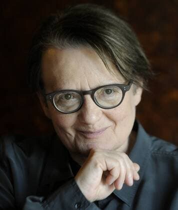 Polish director Agnieszka Holland speaks during press conference on February 21, 2012 in Prague where she introduced new three part TV film for HBO Horici ker (Flaming Bush) handling about Jan Palach. Jan Palach was a Czech student who committed suicide by self-immolation on January 16, 1969 as a political protest against the invasion of Soviet troops to Czechoslovakia. (CTKxPhoto StanislavxZbynek)  CTKPhoto209201202210639501