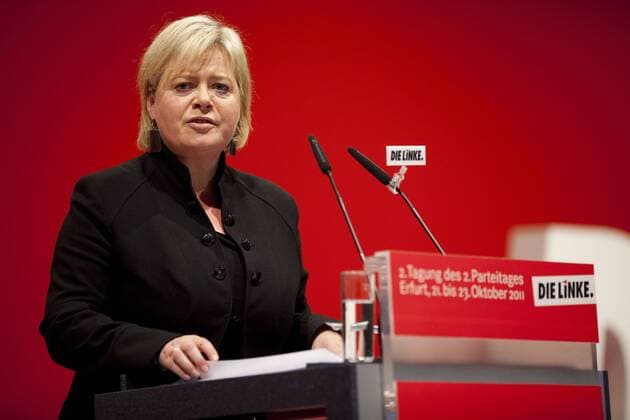 Deutschland, Erfurt, 2. Parteitag der Partei DIE LINKE., Rede von Gesine Lötzsch, 21.10.2011