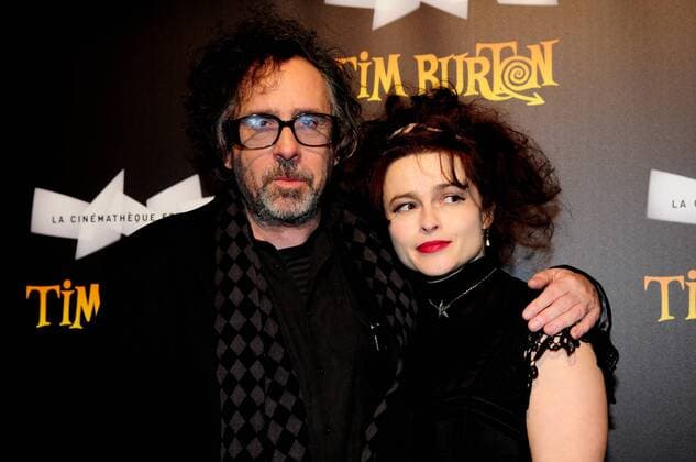 Tim Burton und Ehefrau Helena Bonham-Carter - Pressetermin anlässlich der Eröffnung der Tim-Burton-Ausstellung in Paris - 05 03 2012 ANTHONYGHNASSIA PANORAMIC 