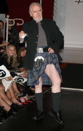 Apr. 6, 2005 - New York, New York, U.S. - K42616JBB.( RUNWAY ) FOR DRESSED TO KILT BRINGS TOGETHER CELEBRITIES CLAD IN PLAID TO CELEBRATE NATIONAL TARTAN DAY IN A SCOTISH EVENING OF FASHION AND FUN AT THE COPACABANA , NEW YORK New York 04-06-2005. - BRIAN COX New York U.S.  - ZUMAba9
