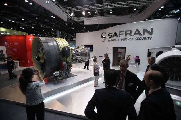 Visitors are seen at the stand of Safran during an exhibition in Beijing, China, 21 September 2011. Chinese airlines have postponed US$12 billion of passenger jet orders with Europes Airbus to protest compulsory carbon emissions taxes put in place by the European Union, reports the Beijing Morning Post. European plane-maker Airbus has teamed up with French flag-carrier Air France and supplier Safran to call for Frances help in resolving tensions with China over the European Unions controversial carbon emissions tax, which they say is threatening orders, French daily Les Echos said. China postpones Airbus order to protest EU carbon tax  pau546207_06