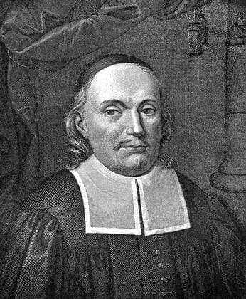 Historischer Druck aus dem 19. Jahrhundert, Portrait von Paul Gerhardt, 1607 - 1676, deutscher Dichter und Lutheraner iblhdf02191062