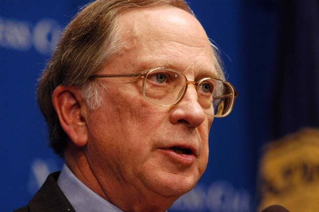 Mar. 9, 2005 - Washington, District of Columbia, U.S. - I9515 CB.3 9 05 The National Press Club- Washington DC.Former Senator Sam Nunn of Georgia is now the co chair and CEO of the Nuclear Threat Initiative considered to be the foremost authority on the subject. Washington U.S.  - ZUMAbw2