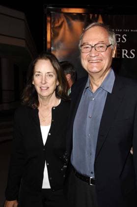 Oct. 10, 2006 - Hollywood, California, U.S. - Julie and Roger Corman during the premiere of the new movie from Paramount Pictures FLAGS OF OUR FATHERS at the Academy of Motion Picture Arts and Sciences Theater on October 9, 2006, in Beverly Hills, California.. - 2006.K50167MG Hollywood U.S.  - ZUMAmg2