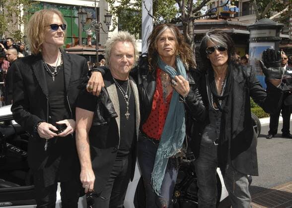 Steven Tyler, Joe Perry, Tom Hamilton & Joey Kramer AEROSMITH ANNOUNCES THE GLOBAL WARMING NORTH AMERICAN SUMMER TOUR Los Angeles  Patrick Rideaux PicturePerfect