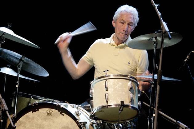 Drummer Charlie Watts spielt - Als The ABC&D of Boogie Woogie treten die Boogie-Woogie-Pianisten Axel Zwingenberger und Ben Waters sowie Rolling-Stones-Schlagzeuger Charlie Watts und Kontrabassist Dave Green im Alten Schlachthof Dresden auf, sie begeistern ihr Publikum mit Boogie Woogie Stücken, aber auch Klassiker des Blues und Rock ’n’ Roll, Kultur, Konzert;