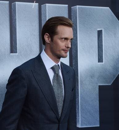 Alexander Skarsgard, a cast member in the premiere motion picture sci-fi fantasy Battleship , attends the premiere of the film at Nokia Theatre in Los Angeles on May 10, 2012.  LAP2012051060