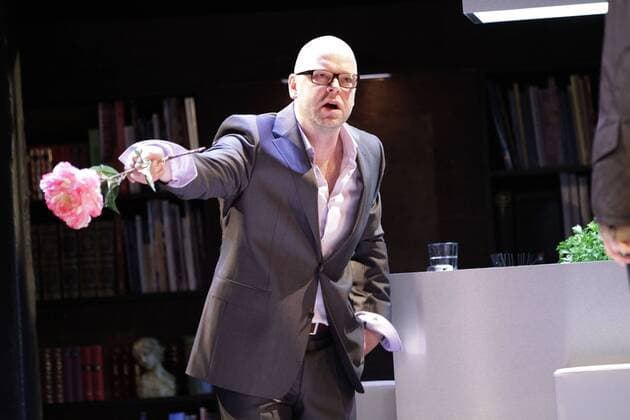 Schauspieler Robert Gallinowski als Peter Brochalke am 22.05.2012 im Theaterstück VON HINTEN DURCH DIE BRUST INS AUGE im Berliner Renaissance Theater, Premiere 26.05.2012 Von hinten durch die Brust ins Auge - Berlin