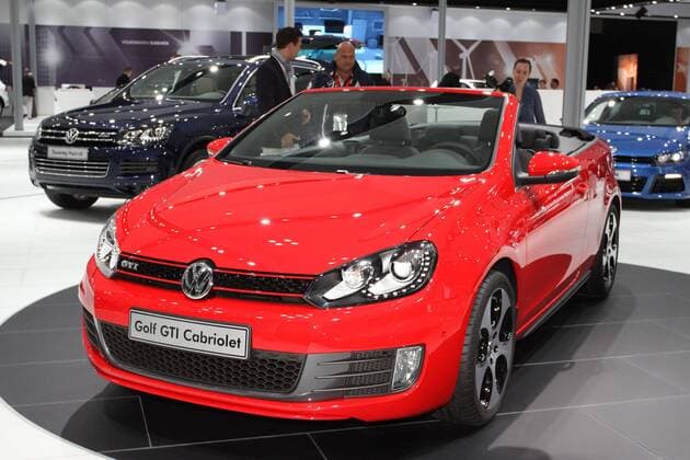 VW Golf GTI Cabrio, Deutschlandpremiere, AMI - Auto Mobil International, Leipziger Messe, 02.-10.06.2012, Pressetag 01.06.2012, Autoausstellung, Leipzig (D)