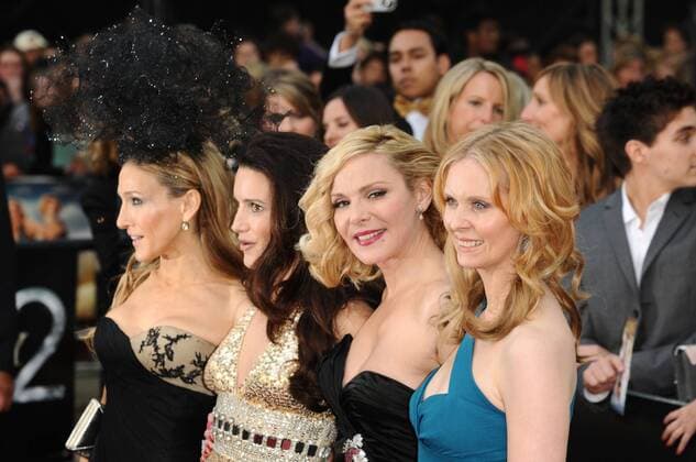 Filmpremiere von Sex and the City 2 im Odeon Leicester Square, London Sarah Jessica Parker, Kristin Davis, Kim Cattrall, Cynthia Nixon 
