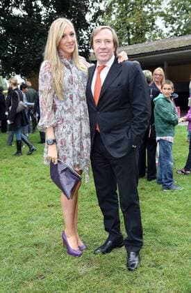 01.09.2012, Iffezheim, Baden-Wuerttemberg, GER- Günter Netzer mit Tochter Alana im Portrait. Galopprennbahn Baden-Baden, Iffezheim. (Netzer, Tochter, Portrait, Portraet, Porträt) 567D010912IFFEZHEIM.JPG GALOPP