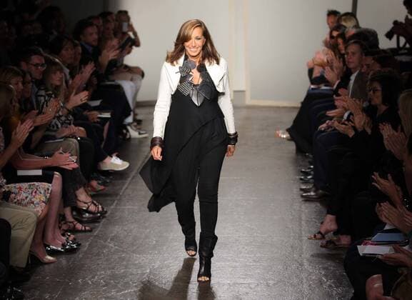 Donna Karan at the end of her show at New York Fashion Week, Monday, 10th September 2012. Photo by: Stephen Lock i-Images StephenxLock i-Images  SLK