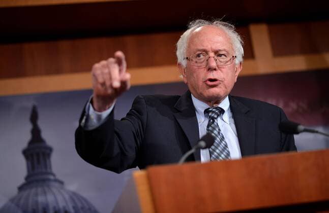 Sen. Bernie Sanders (I-VT) speaks on Social Security and budget deficits during a press conference on Capitol Hill in Washington, DC on September 20, 2012.  WAP20120920312