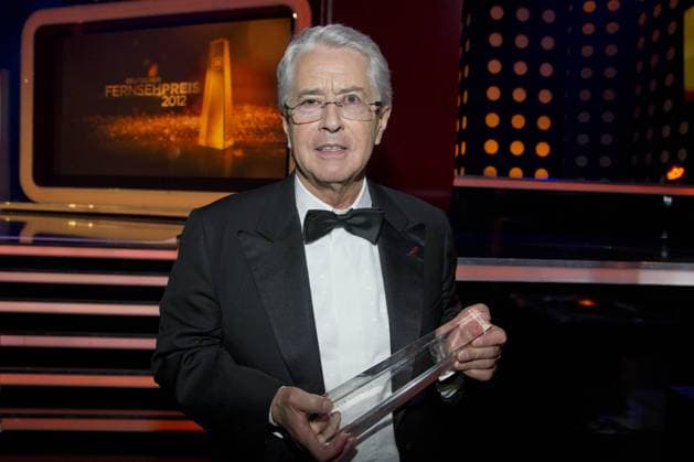 Preisträger Frank ELSTNER, Ehrenpreis für sein Lebenswerk, Verleihung des Deutschen Fernsehpreises Deutscher Fernsehpreis 2012 in Köln