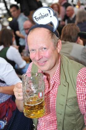 Wiesn Anstich, Empore, Bierzelt Schottenhamel Axel Milberg 21.09.2012