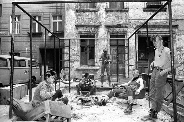 Besetzes Haus in der Kastanienallee 86 in Berlin-Prenzlauer Berg