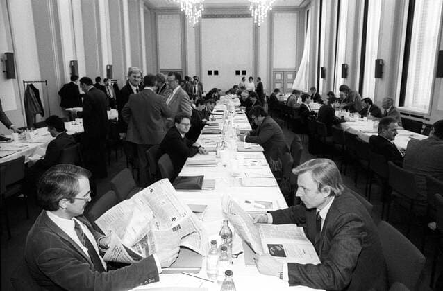 Konstituierende Fraktionssitzung der Ost-CDU in Berlin