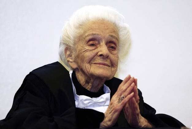 Mailand, Italien - Verleihung der Ehrendoktorwürde an Rita Levi Montalcini 