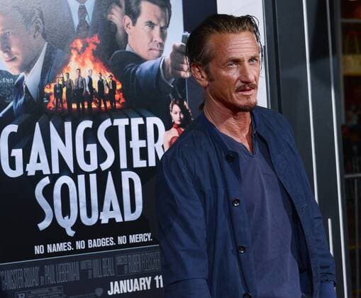 Sean Penn, a cast member in the motion picture crime drama Gangster Squad , attends the premiere of the film at Grauman s Chinese Theatre in the Hollywood section of Los Angeles on January 7, 2013.  LAP2013010705