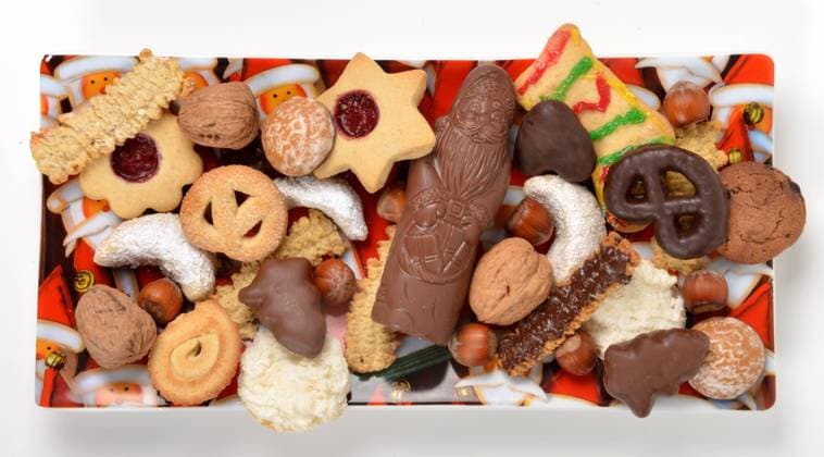 Bunter Weihnachtsteller Bunter Weihnachtsteller