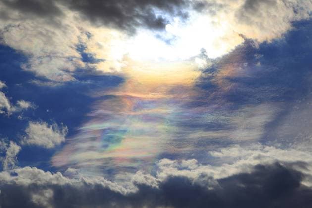 Irisierende Wolke, Deutschland cloud iridescence, Germany BLWS323510