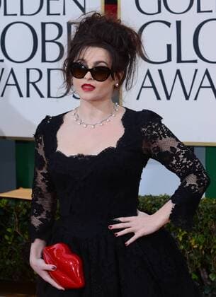 Actress Helena Bonham Carter arrives for the 70th annual Golden Globe Awards held at the Beverly Hilton Hotel in Beverly Hills, California on on January 13, 2013.  LAP2013011382