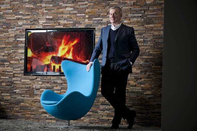 Portrait von Dieter Müller, Vorstandsvorsitzender der Motel One Group, im Motel One München-Deutsches Museum in der Rablstraße 2, am 14.02.2012 Chef der Hotelkette Motel One