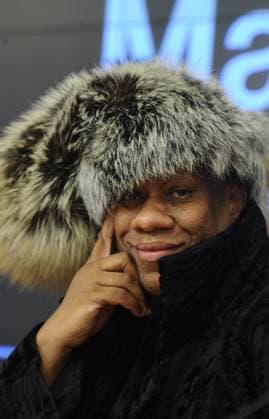 MOSCOW, RUSSIA. FEBRUARY 8, 2013. Andre Leon Talley, Numero Russia editor-in-chief, appears at a news conference dedicated to the fashion magazine s launch in Russia.  RE1137AD
