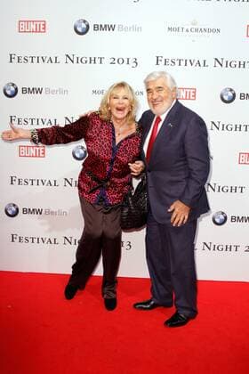 BUNTE Festival Night, Berlinale 2013 Mario Adorf and wife Monique Adorf attending the BUNTE Festival Night at the Humboldt Carre during the 63rd Berlin International Film Festival Berlinale. Febuary 08, 2013 Foto:xR.xHardex xFuturexImage