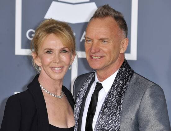 Sting & wife Trudie Styler 55TH ANNUAL GRAMMY AWARDS Los Angeles  Patrick Rideaux PicturePerfect