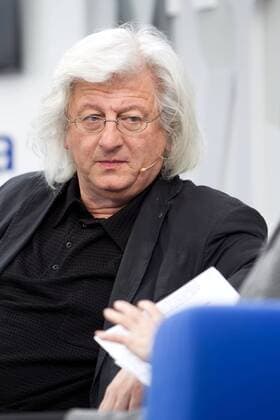 Leipziger Buchmesse 2013. Schriftsteller Peter Esterhazy ( HUN ) präsentiert seinen Roman Esti im Rahmen der Leipziger Buchmesse 2013 am 14.03.2013.