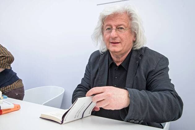 Leipziger Buchmesse 2013. Schriftsteller Peter Esterhazy ( HUN ) präsentiert seinen Roman Esti im Rahmen der Leipziger Buchmesse 2013 am 14.03.2013.
