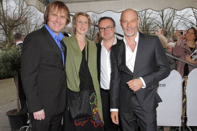 Marc Schötteldreier, Julia Eplinius, Stephan Wagner und Simon Licht bei der Verleihung vom Grimme-Preis 2013 im Theater Marl. Marl, 12.04.2013 Foto:xS.xSchrapsx xFuturexImage