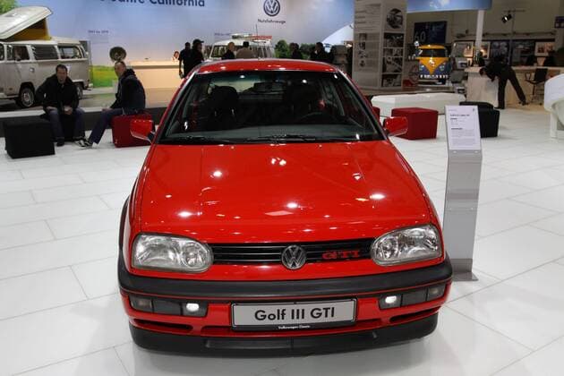 VW Golf III GTI Edition 20 (Baujahr 1997), Techno Classica Essen (10. - 14.04.2013), Messe Essen, Oldtimer Oldtimermesse klassische Autos Autoausstellung, Essen (D).