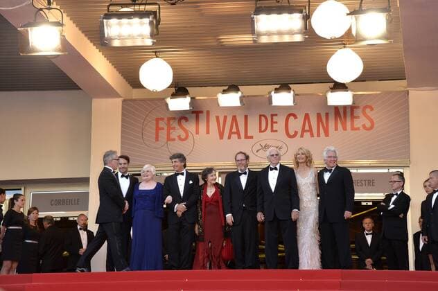 Wiill Forte, June Squibb, Alexander Payne, Angela McEwan, Albert Berger, Bruce Dern, Laura Dern and Ron Yerxa attending the Nebraska premiere and opening at the 66th Cannes Film Festival. May 23, 2013 Foto:xD.xBedrosianx xFuturexImage