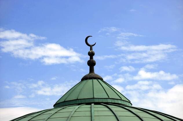Kuppel der Sultan-Selim-Moschee im Mannheimer Stadtteil Jungbusch am 18.05.2012. DER ABDRUCK DES EPD-FOTOS IST HONORARPFLICHTIG! Moschee in Mannheim 389090 EDITORIAL USE ONLY