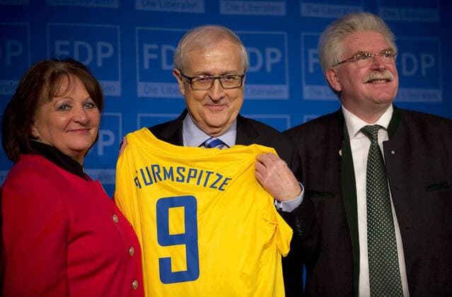 Deutschland, Dingolfing, Politischer Aschermittwoch der FDP Bayern, Sabine Leutheusser-Schnarrenberger, Rainer Brüderle, Martin Zeil, 13.02.2013
