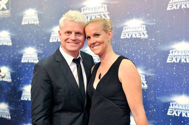 25 Jahre Starlight Express in Bochum am 12.06.2013. Guido Cantz mit Ehefrau Kerstin