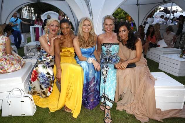 Eva Habermann, Annabelle Mandeng, Frauke Ludowig, Petra van Bremen und Miriam Pielhau beim Raffaello Summer Day Event am 21.6.2013 in Berlin Raffaello Summer Day 2013 in Berlin 