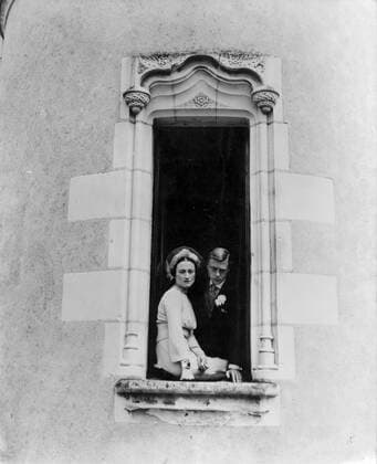 Edward, Duke of Windsor, married Mrs Wallis Simpson at the Chateau de Cande near Tours 3rd June 1937 UnitedArchives00158356 