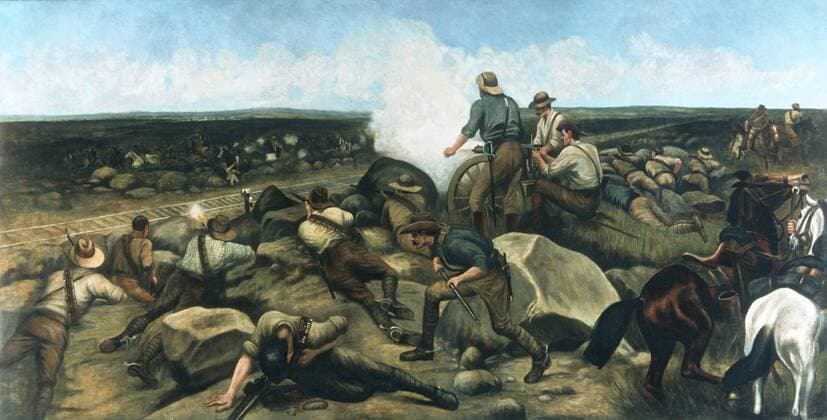 The Jameson Raid, Johannesburg, Transvaal, 1896 Additional Info: Leander Starr Jameson (1853-1917) an agent of the British South Africa Company invaded the Boer republic of Transvaal. Â UnitedArchives00202923 