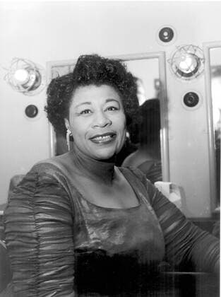 IMAGO ICONS: Ella Fitzgerald Ella Fitzgerald Famous coloured American singer 1958 UnitedArchives00224824 