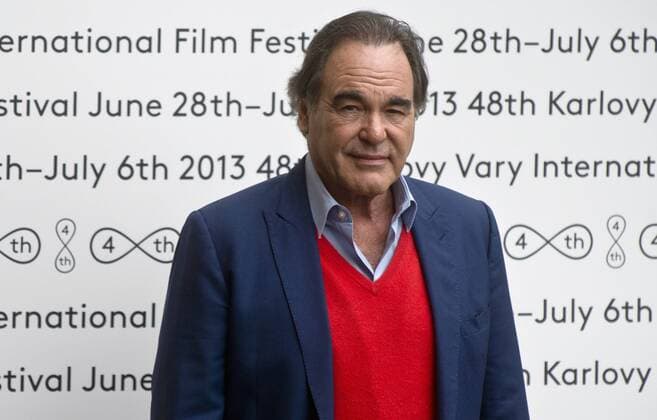 U.S. director Oliver Stone poses for photographs during the 48th Karlovy Vary International Film Festival in Karlovy Vary, Czech Republic, on Wednesday, July 3, 2013. Stone will be presented by the Crystal Globe for his contribution to world cinematography on Sunday, July 6. (CTKxPhoto VitxSimanek) CTKPhotoP201307030454201  VIS 001