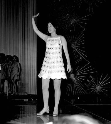 Massiel of Spain after winning the Eurovision Song Contest for Spain.April 1968 UnitedArchives00498621 