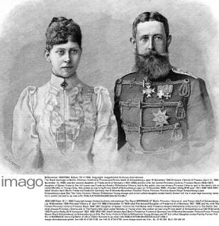 The Royal marriage at Berlin: Princess Victoria of Prussia and Prince Adolf of Schaumburg-Lippe 15 November 1890 Princess Viktoria of Prussia (April 12, 1866 âÄ November 13, 1929) was the second daughter of Frederick III of Germany (1831-1888) and his wife, the former Princess Victoria, Princess Royal (1840-1901) daughter of Queen Victoria. Her full name was Frederica Amalia Wilhelmine Viktoria, but to the public she was always Princess Viktoria, and in the family she was called Moretta or Young Vicky. She ended up marrying Prince Adolf of Schaumberg-Lippe on 19 November 1890 , Preußen UnitedArchives00797000 